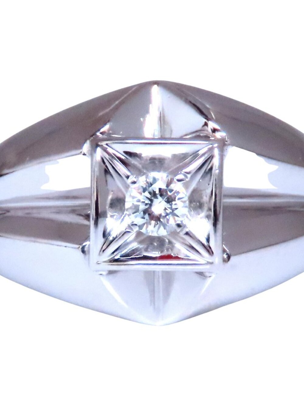 .15ct Natural Round Diamonds Mens Ring 14kt 12425*